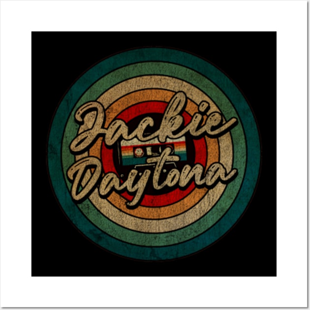 jackie daytona - Vintage Circle kaset Wall Art by WongKere Store